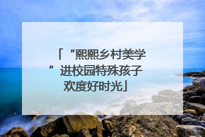 “熙熙乡村美学”进校园特殊孩子欢度好时光