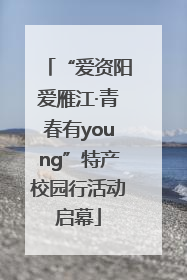 “爱资阳爱雁江·青春有young”特产校园行活动启幕