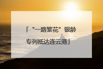“一路繁花”银龄专列抵达连云港