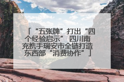 “五张牌”打出“四个经验启示” 四川南充携手瑞安市全链打造东西部“消费协作”