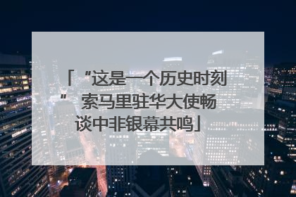 “这是一个历史时刻” 索马里驻华大使畅谈中非银幕共鸣