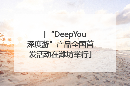 “DeepYou深度游”产品全国首发活动在潍坊举行