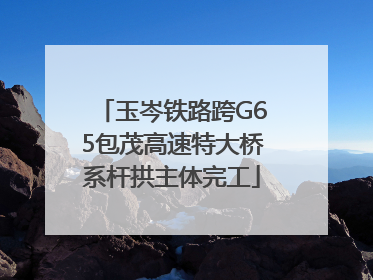 玉岑铁路跨G65包茂高速特大桥系杆拱主体完工