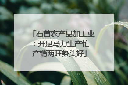 石首农产品加工业：开足马力生产忙 产销两旺势头好