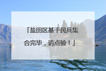 盐田区基干民兵集合完毕，请点验！