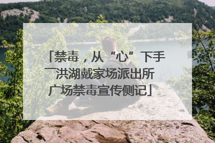 禁毒，从“心”下手――洪湖戴家场派出所广场禁毒宣传侧记