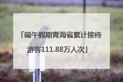 端午假期青海省累计接待游客111.88万人次