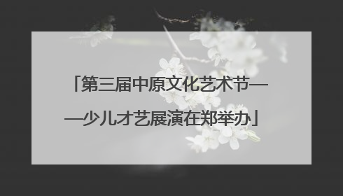 第三届中原文化艺术节——少儿才艺展演在郑举办