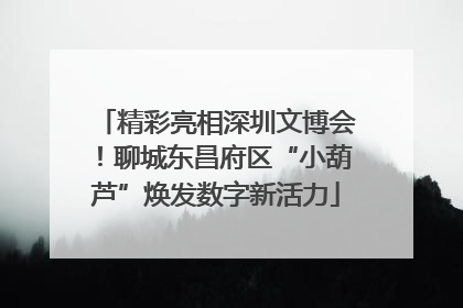 精彩亮相深圳文博会！聊城东昌府区“小葫芦”焕发数字新活力