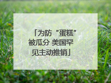 为防“蛋糕”被瓜分 美国罕见主动推销