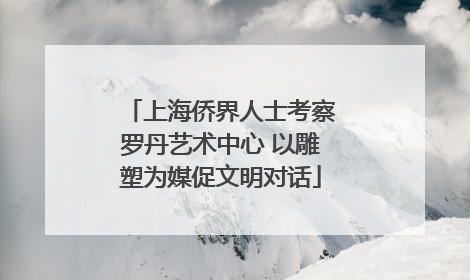 上海侨界人士考察罗丹艺术中心 以雕塑为媒促文明对话