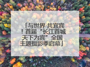 与世界 共宜宾！首届“长江首城 天下为宾”全国主题摄影季启幕