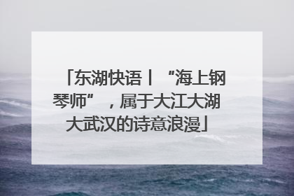 东湖快语丨“海上钢琴师”，属于大江大湖大武汉的诗意浪漫