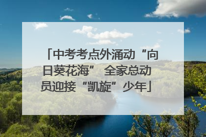 中考考点外涌动“向日葵花海” 全家总动员迎接“凯旋”少年