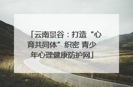 云南景谷：打造“心育共同体”织密 青少年心理健康防护网