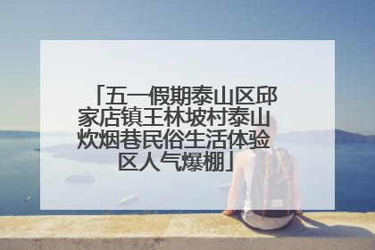 五一假期泰山区邱家店镇王林坡村泰山炊烟巷民俗生活体验区人气爆棚