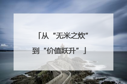 从“无米之炊”到“价值跃升”