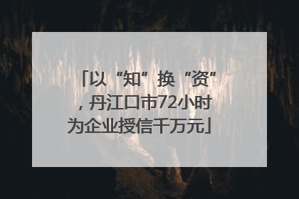 以“知”换“资”，丹江口市72小时为企业授信千万元