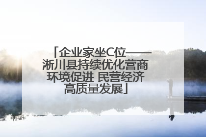 企业家坐C位——淅川县持续优化营商环境促进 民营经济高质量发展