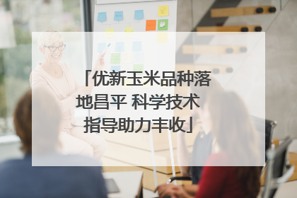 优新玉米品种落地昌平 科学技术指导助力丰收