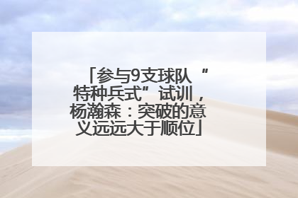 参与9支球队“特种兵式”试训，杨瀚森：突破的意义远远大于顺位