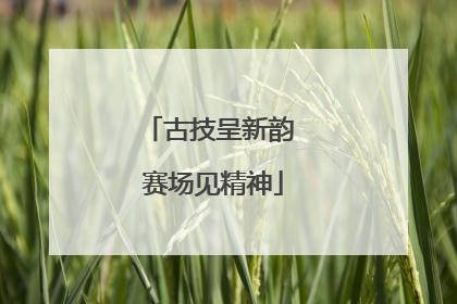 古技呈新韵 赛场见精神