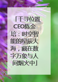 千寻位置CEO陈金培：时空智能的星辰大海，藏在数字万象与人间烟火中