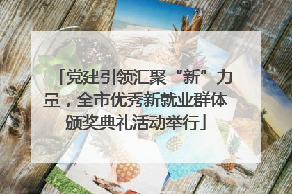 党建引领汇聚“新”力量，全市优秀新就业群体颁奖典礼活动举行