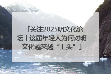 关注2025明文化论坛丨这届年轻人为何对明文化越来越“上头”