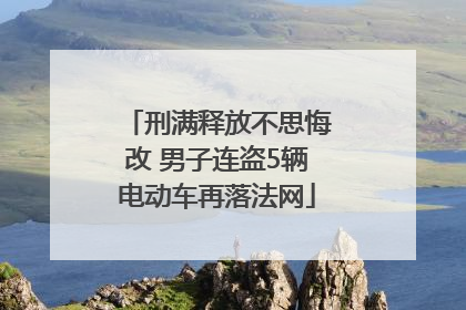 刑满释放不思悔改 男子连盗5辆电动车再落法网