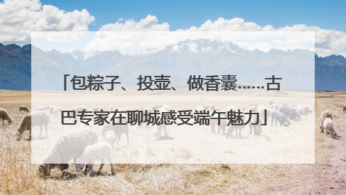 包粽子、投壶、做香囊……古巴专家在聊城感受端午魅力