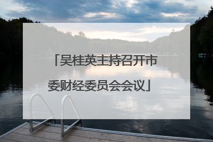 吴桂英主持召开市委财经委员会会议