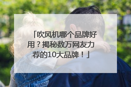 吹风机哪个品牌好用？揭秘数万网友力荐的10大品牌！