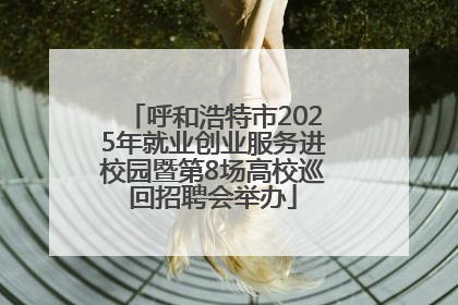 呼和浩特市2025年就业创业服务进校园暨第8场高校巡回招聘会举办