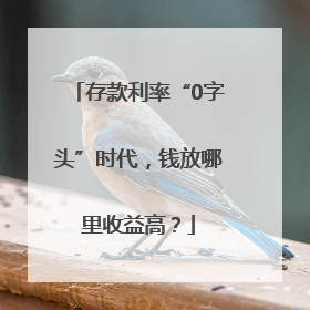 存款利率“0字头”时代，钱放哪里收益高？