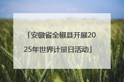 安徽省全椒县开展2025年世界计量日活动