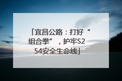 宜昌公路：打好“组合拳”，护牢S254安全生命线