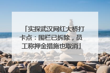 实探武汉网红大桥打卡点：围栏已拆除，员工称押金措施也取消