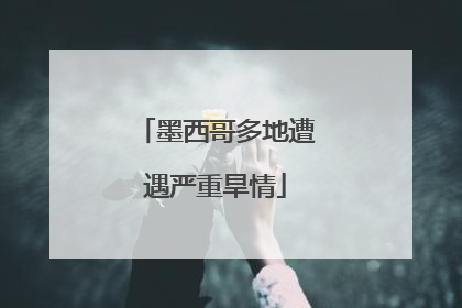 墨西哥多地遭遇严重旱情