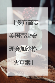 多方谴责美国否决安理会加沙停火草案