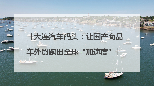 大连汽车码头：让国产商品车外贸跑出全球“加速度”