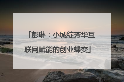 彭琳：小城绽芳华互联网赋能的创业蝶变