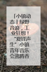 小镇动态丨绿野音浪，工业狂想！“夏铎声生”小镇青年音乐会沸腾香山竹海