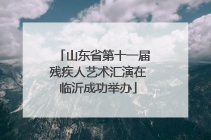 山东省第十一届残疾人艺术汇演在临沂成功举办