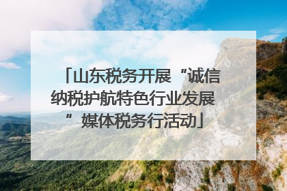 山东税务开展“诚信纳税护航特色行业发展”媒体税务行活动