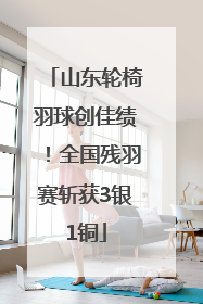 山东轮椅羽球创佳绩！全国残羽赛斩获3银1铜