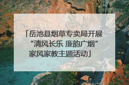 岳池县烟草专卖局开展“清风长乐 廉韵广烟”家风家教主题活动