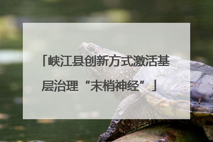 峡江县创新方式激活基层治理“末梢神经”