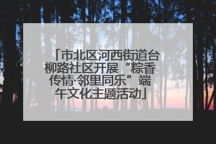 市北区河西街道台柳路社区开展“粽香传情·邻里同乐”端午文化主题活动