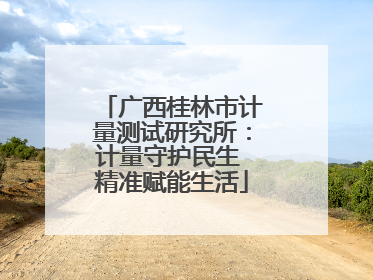 广西桂林市计量测试研究所：计量守护民生 精准赋能生活